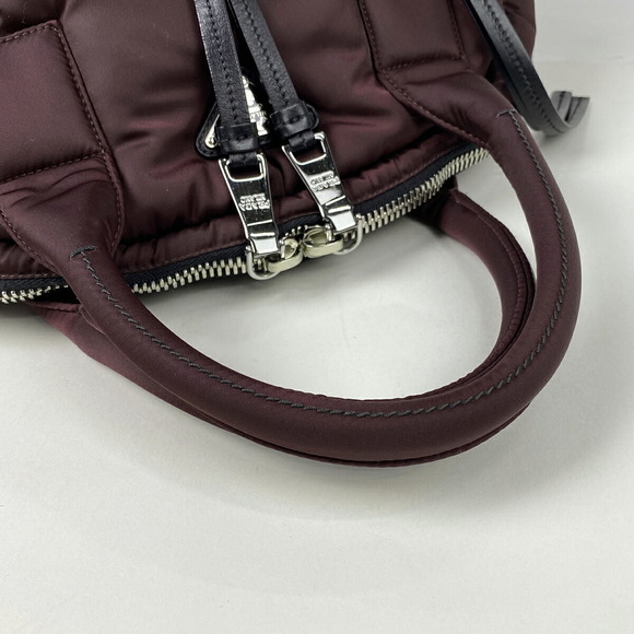 Prada Bomber Shoulder Bag purple Tessuto logo plate - Picture 8 of 10